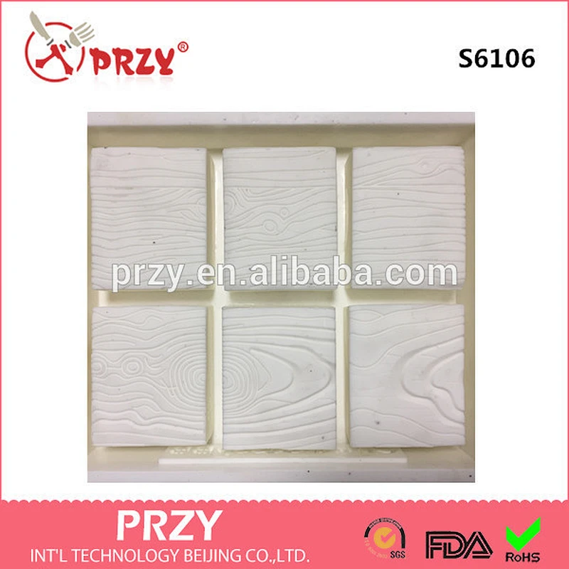 6 Cavity Soap Mold Flexible Silicone Mold For Handmade Soap