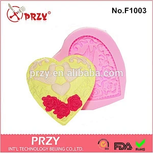 F1003 PRZY hotsale loving bird shape silicone fondant mold