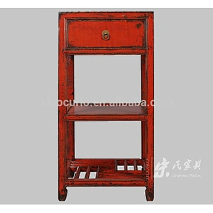 Chinese antique wooden vase stand corner flower stand