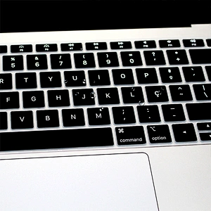 EU Version Waterproof Silicone Laptop With portuguese Keyboard Protective Film Keyboard Cover laptop skin for macbook air pro 13
