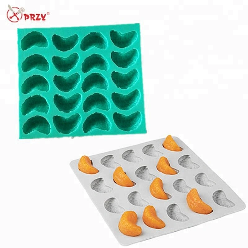 PRZY 20cavities fruit molds small orange forms handmade orange Soap Moulds