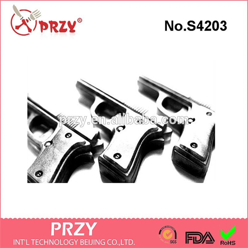 S4203 PRZY wholesale 2 Gun Soap ,Pistol Gun Soap,Party Favors Silicone Candle Mold