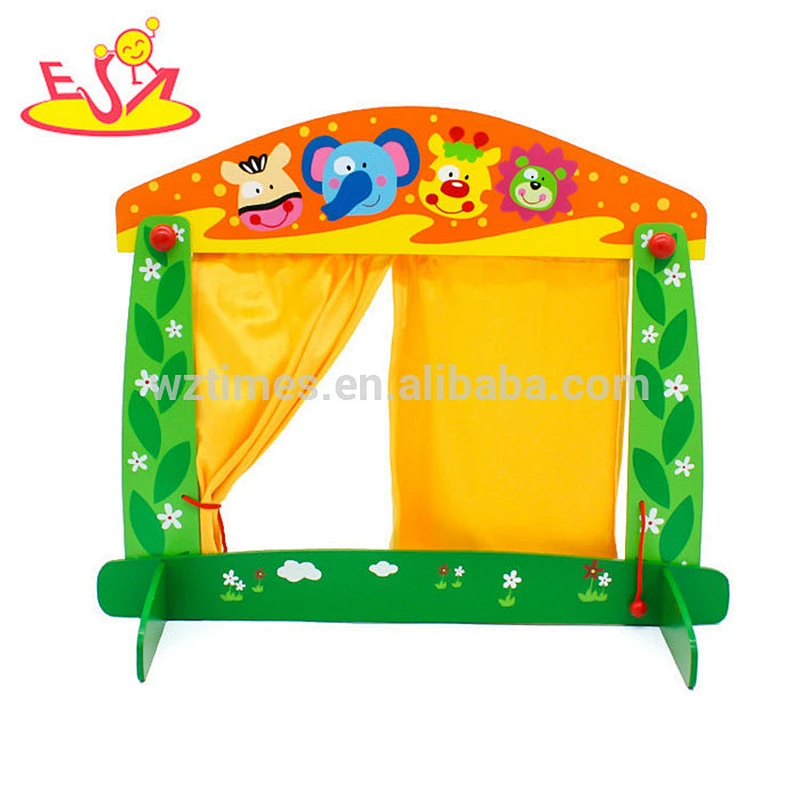 wholesale funny kids wooden puppet theatre toy best wooden puppet theatre toy W10D137