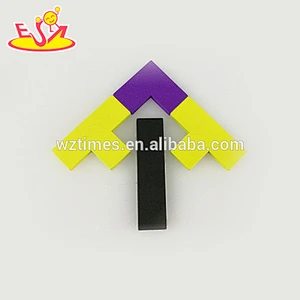 2018 wholesale baby toy wooden tetris intelligence kids toy wooden tetris popular children toy wooden tetris W13A102