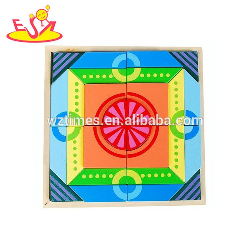 Puzzlespielspielzeug des ersten Puzzlespielzeugs des Babys des Babys bunte buntes für Kinder diy Gebäude W14C255