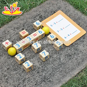 2018 wholesale baby wooden learning blocks new design kids wooden learning blocks best children wooden learning blocks W12F017
