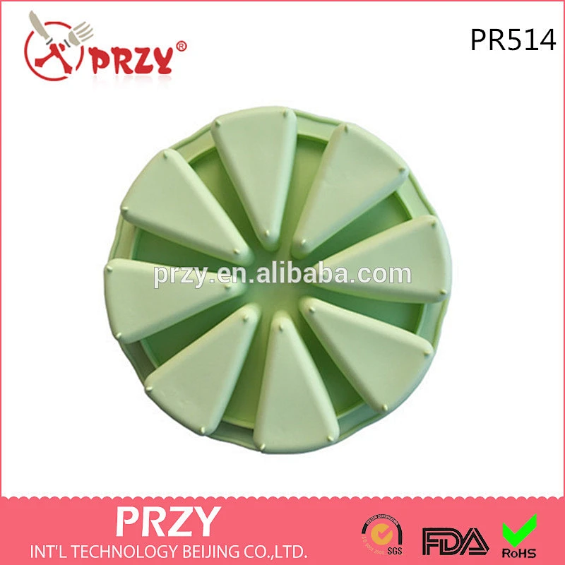PR514 PRZY8 even triangles cake ice tray mold silicone rubber mold