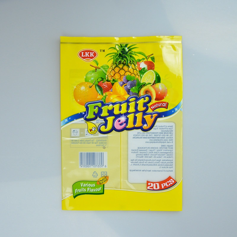 customized plastic foil film vacuum food bag for snack