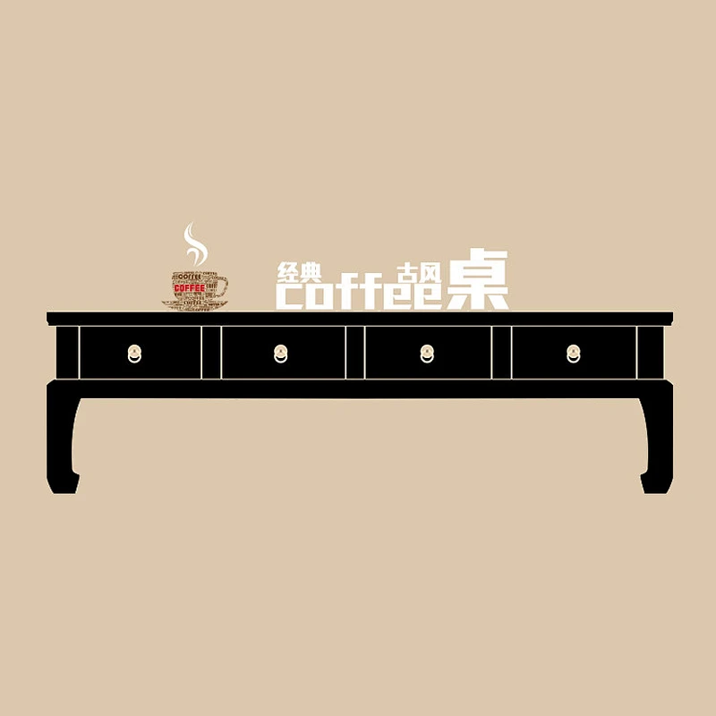 chinese lacquer solid wood pine rattan top coffee table furniture