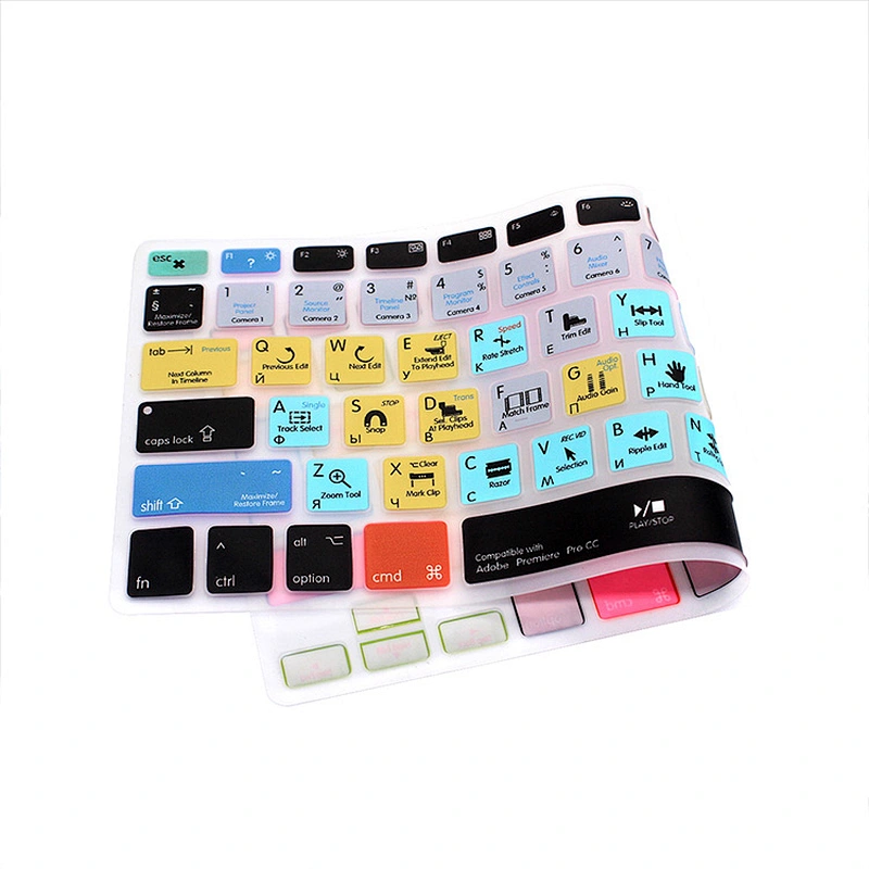 alibaba best sellers keyboard protector Shortcuts Keyboard adobe premiere pro cc keyboard russian Covers For macbook pro 15