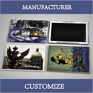 Mixing design tourism gift metal tin fridge magnet