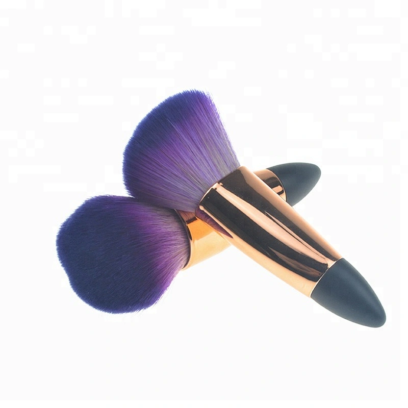 Wholesale 6pcs beauty makeup brushes soft purple hair portable foundation makeup brush sets