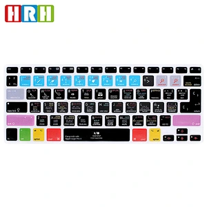 Logic Pro X Spanish Functional Silicone Keyboard Skin shortcuts keyboard skin For Macbook Pro 13 Retina for macbook pro 15