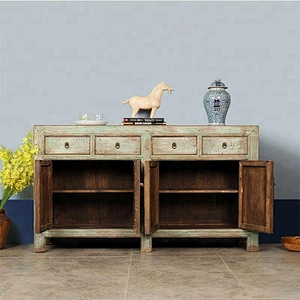 wholesale Beijing rustic reclaimed wood distressed buffet living room furniture