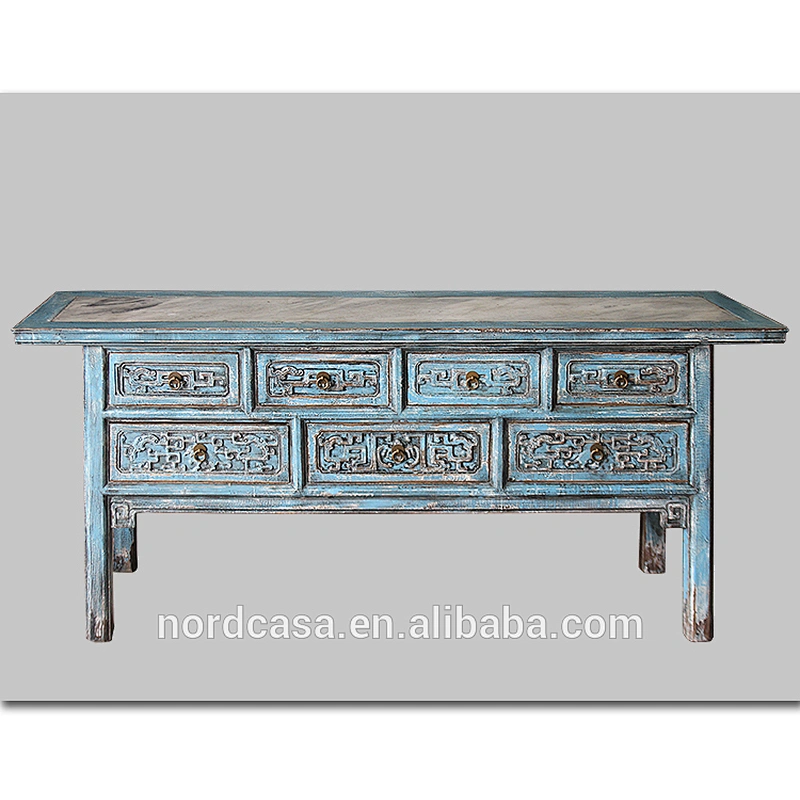 Chinese Antique Solid Wood Carved Console Table