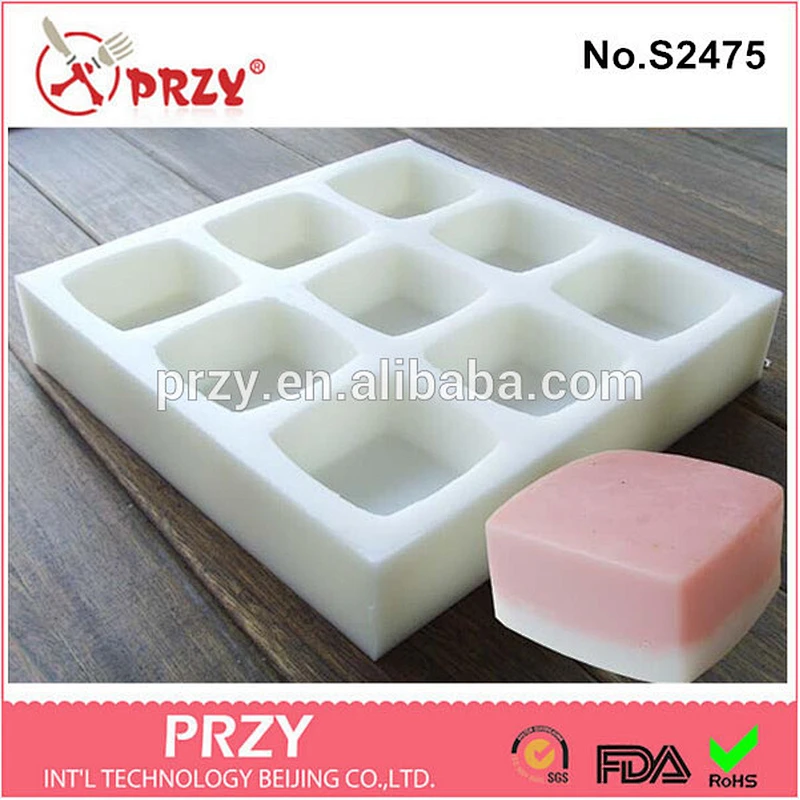 s2475 przy Handmade Silicone Soap Bar Soap Mold