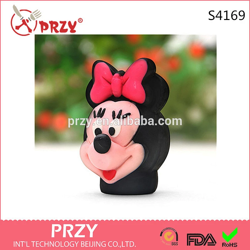 S4169 PRZYMickey Mouse children's cartoon animal creative new exotic handmade essential oil SOAP food grade silicone mold moulds