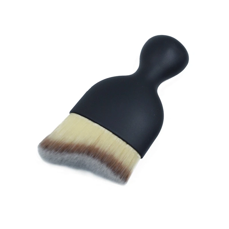 wholesale 2017 new curved face foundation high quality small profession cosmetic makeup brush