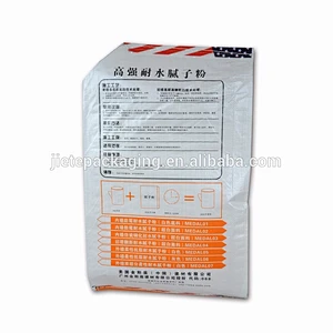 Valve port durable empty pp woven printed cement bags 25kg 50kg