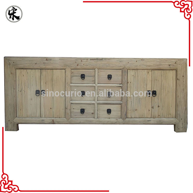 2017 vintage furniture recycled wood furniture kitchen cabinet
