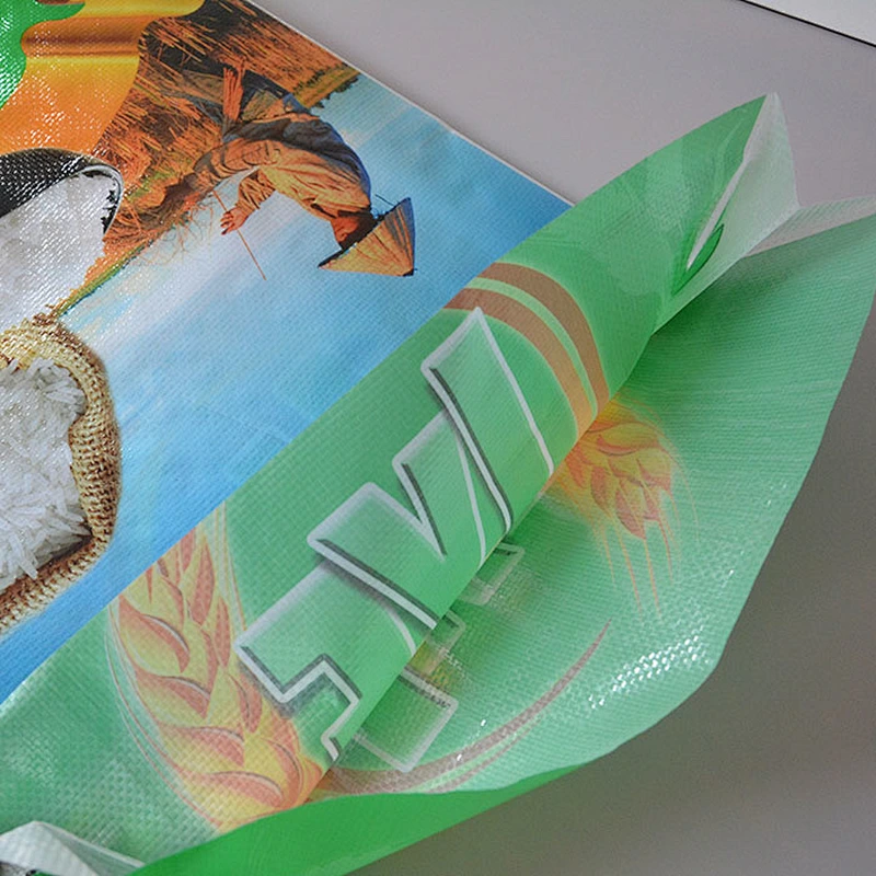 transparent pp poly woven rice sack bag 25kg 50kg