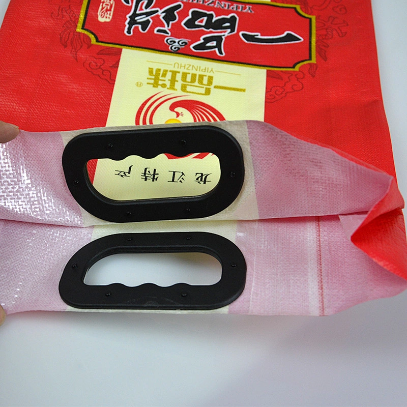Wholesale agricultural use 10kg rice bag with patch handle
