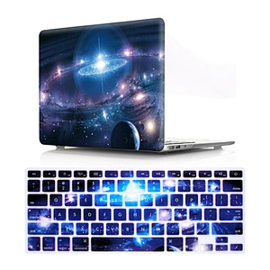 2 in 1 Colorful case matte Hard Case skin silicone  case cover for macbook pro air laptop