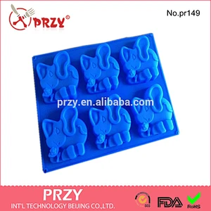 2015 Wholesale calf elephant silicone cake baking pan