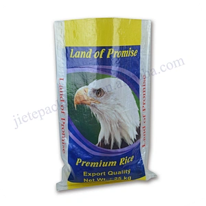 25kg transparent plastic design printing pp woven cheapest rice bag