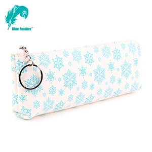 Women's Snow Pu Leather Pencil Bag