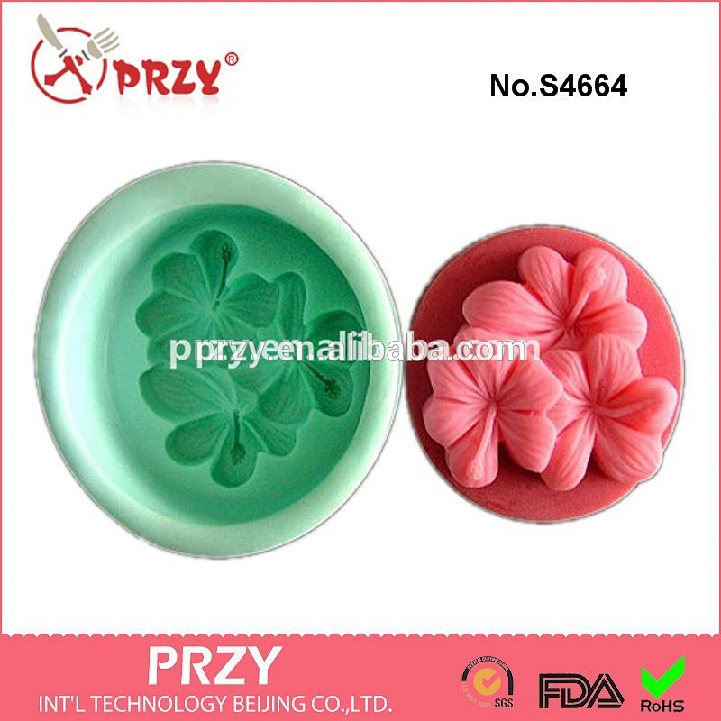 Clover silicone soap mold plant series DIY handmade soap molds