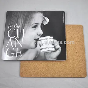 new products for 2015 CMYK printed cork backed placemats/MDF placemats for promotion gift