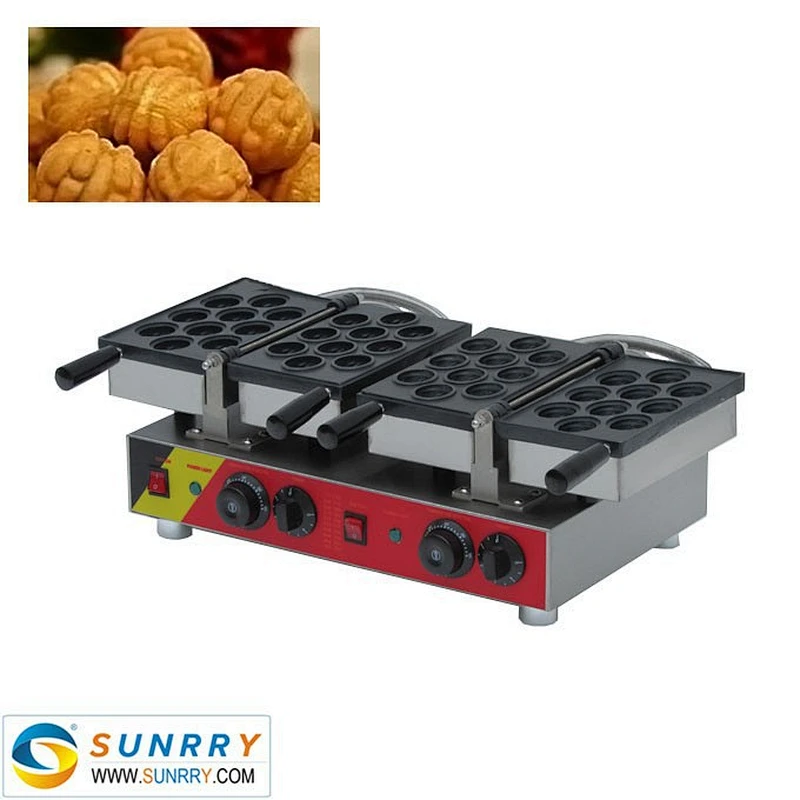 Automatic electric 20 pcs walnut egg cake waffle maker machine