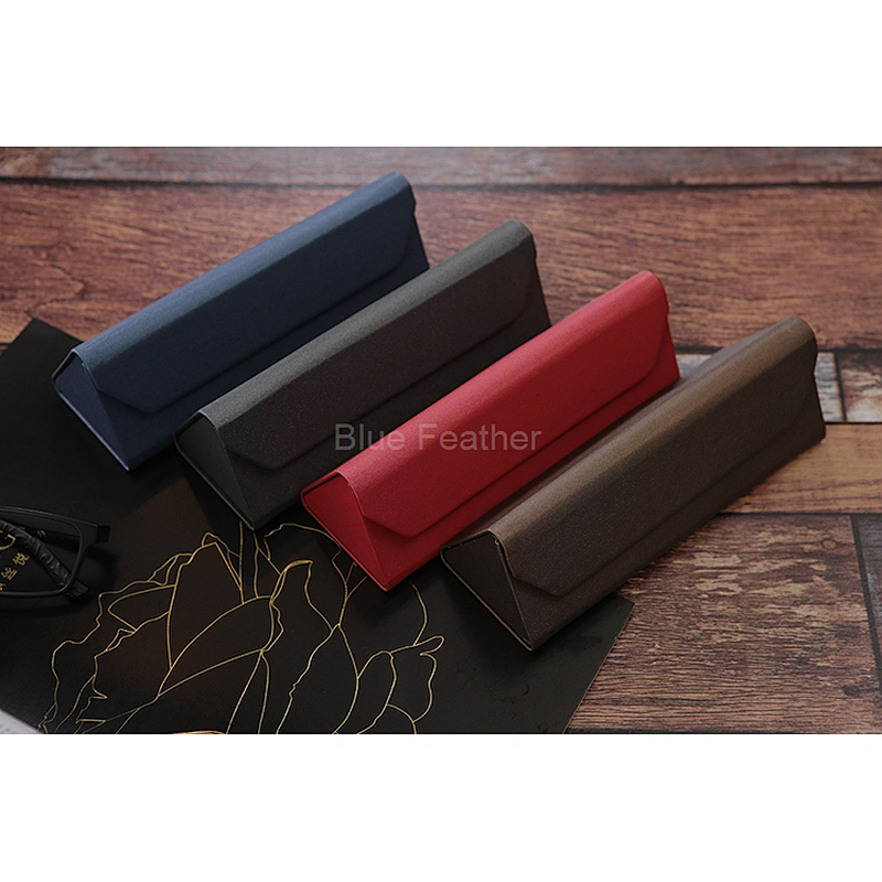 Triangle Fold Handmade Color Printing Eyeglasses Case