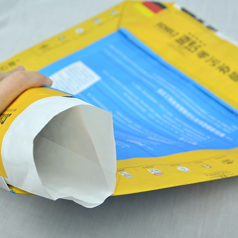 Kraft paper gypsum powder 25kg block bottom valve bag
