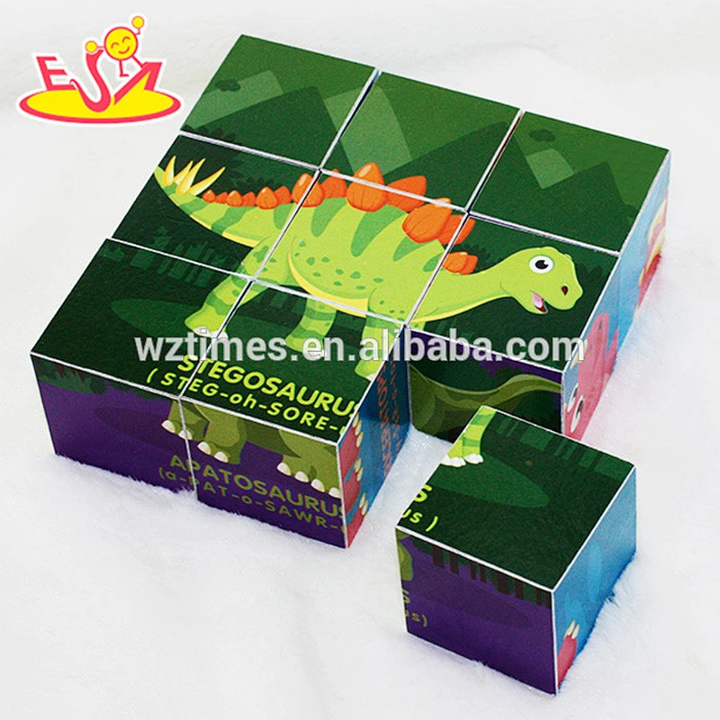 شعار المطبوعة خشبية اللغز / الذكاء التدريب 3D لغز لعبة للأطفال W14F046