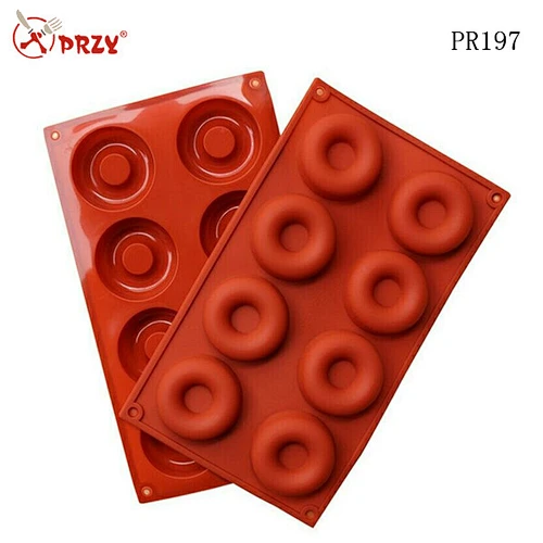 8 lattices mini donuts chocolate mould