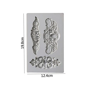 vintage art decor fondant molds cake decoration silicone mold sugar craft tools PRZY