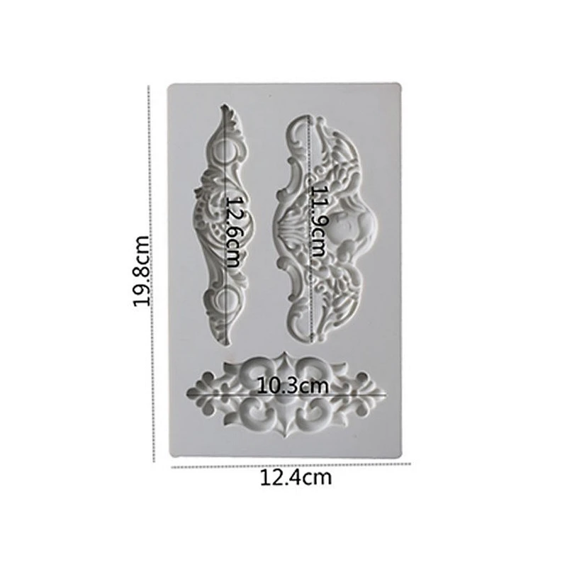 vintage art decor fondant molds cake decoration silicone mold sugar craft tools PRZY