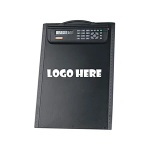 Clipboard with 8 digit dual power calculator