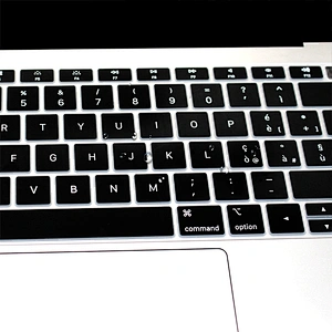 Colorful Waterproof  laptop skin protector custom silicone Italian Language Keyboard Cover Protector for Mac Air 13