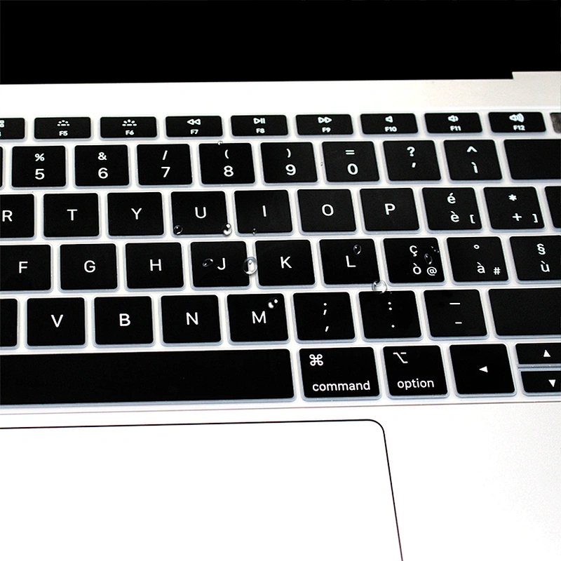 Colorful Waterproof  laptop skin protector custom silicone Italian Language Keyboard Cover Protector for Mac Air 13