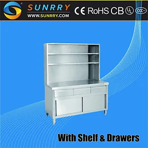 Stainless Steel Metal Kitchen Cabinets/Metal Kitchen Cabinets Sale/China Kitchen Cabinet Factory (SY-CB715FR SUNRRY)