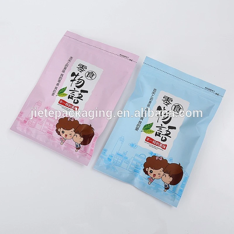 Customized popular printing PE plastic snack bag