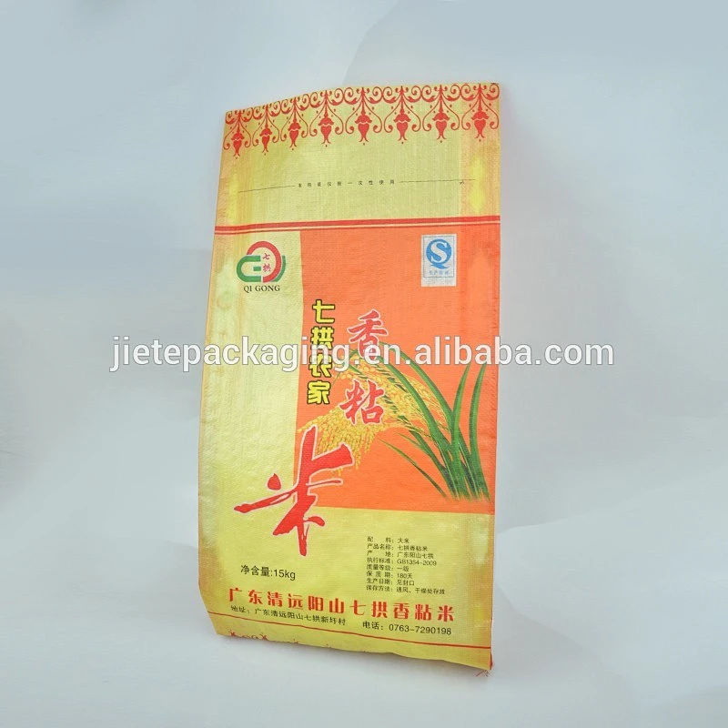 Factory sale 15kg pp woven transparent grain packing bags for rice