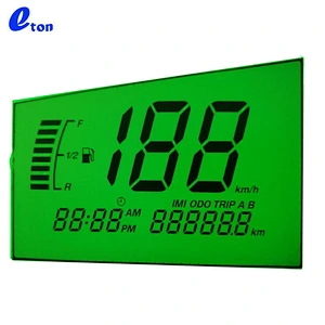 monochrome motorcycle speedometer htn lcd display