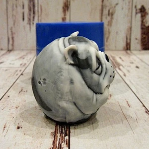 Bulldog Head Soap molds Handmade silicone mold for making soap and candles