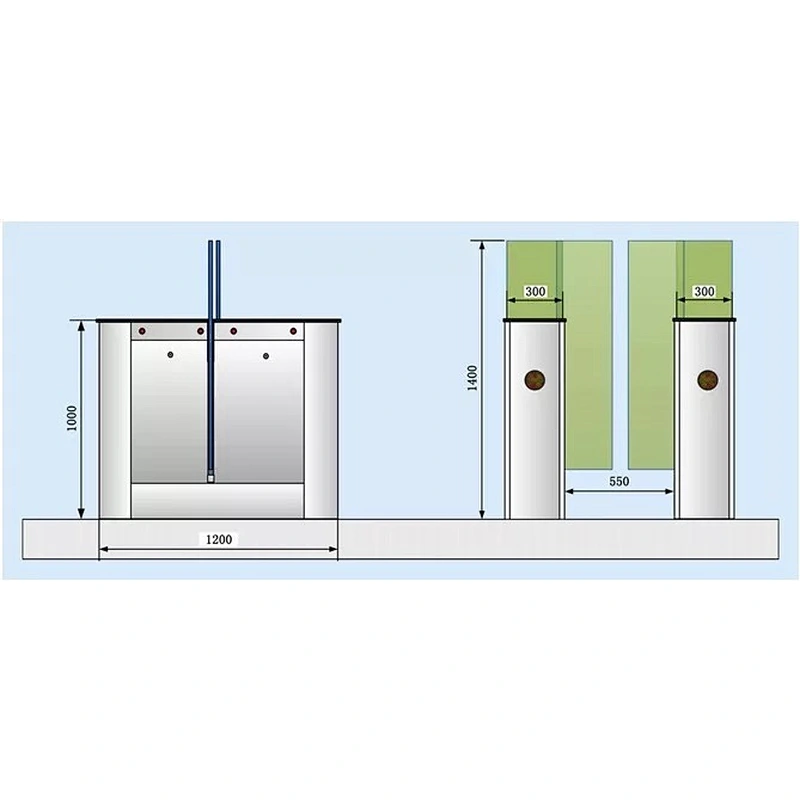 High Quality Optical Smart Pedestrian Entrance Sliding Barrier Electronic Turnstile