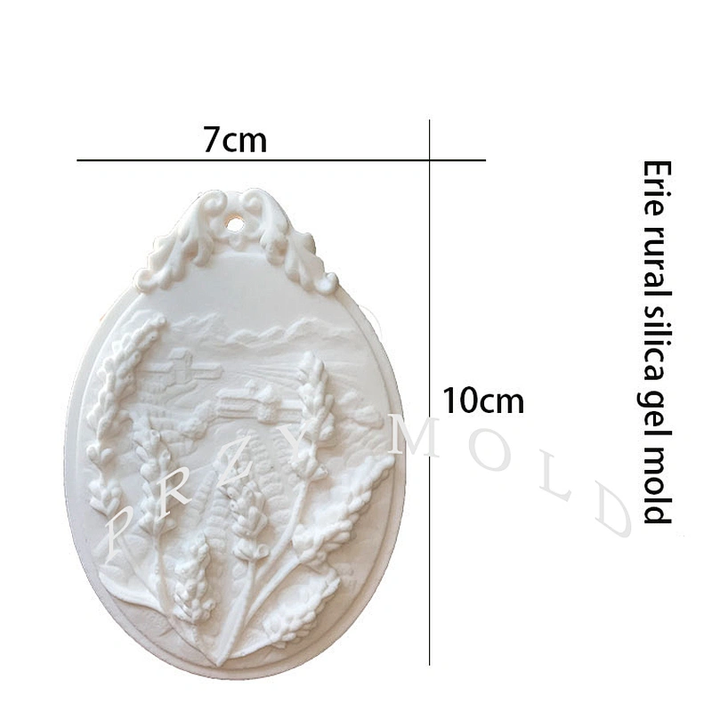 S9051 Silicone mold Pastoral Aroma Gypsum Mold erie rural silica gel molds handmade mould