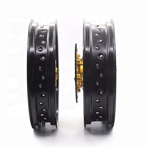3.5/4.25*17 aluminum supermoto wheels set for suzuki